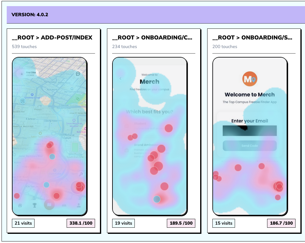 Rejourney touch heatmaps preview